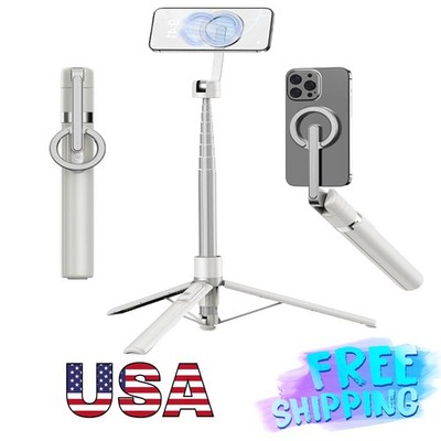 TONEOF 68in Phone Tripod Selfie Stick Magnetic Holder Remote 360 Rotation Free S