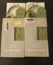 LOT OF 2- 6’ Heyday power strip with 5 outlets 15amps 1875W Intertek angled plug
