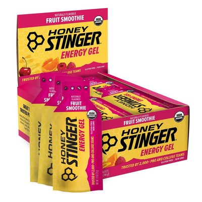 Honey Stinger Organic Fruit Smoothie Energy Gel, Gluten Free  Caffeine Free, ...