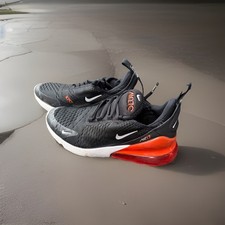 Boys Nike Air 270 Size 6.5 Y Black And Orange...