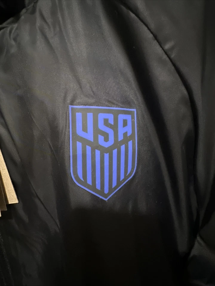 Chaqueta de fútbol para hombre Nike USMNT grande azul negra larga Dri Fit fútbol negra EE. UU. L Foto 3 de 4