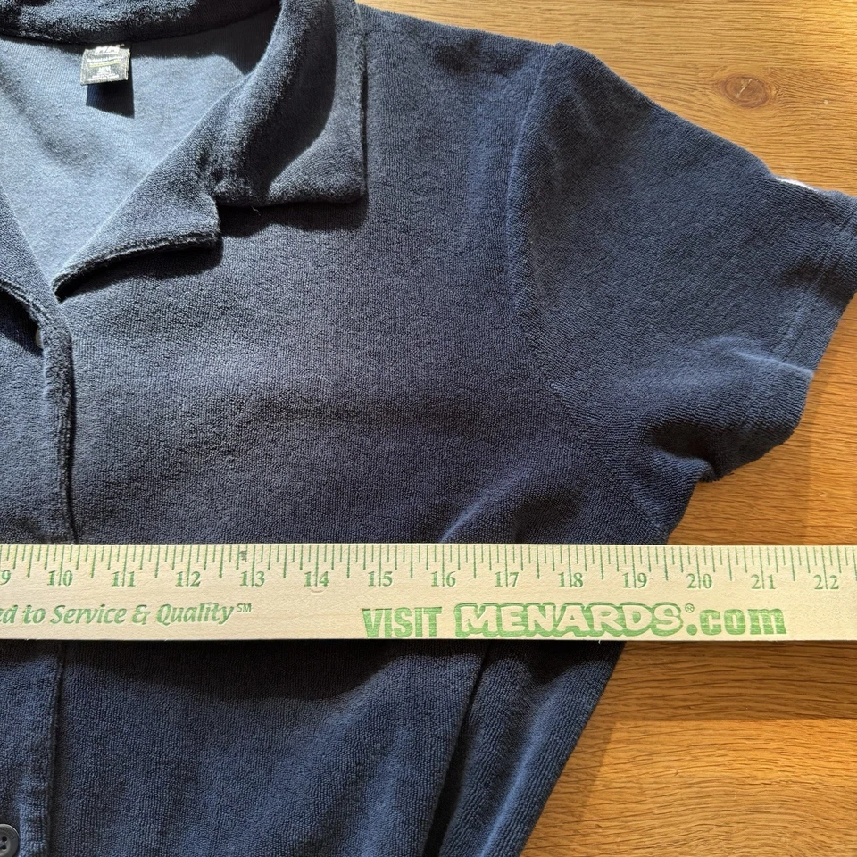 Helly Hanson Blue Terry Cloth Dress Size Medium, Beach, Travel, Coverup Foto 4 de 4