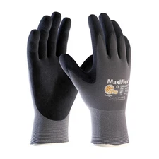 34-874/L PIP G-Tek Maxiflex Nitrile Gloves, Large, Black Coated Protective