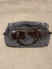 Retro Style GREY Weekender Canvas Duffel Bag