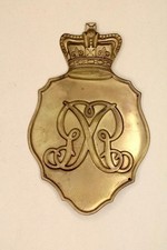 Waterloo British Army Belgic Shako Helmet Plate Badge Grenadier Guards