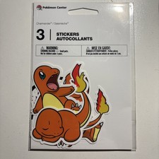 Pokemon Center: Charmander Stickers 3-Pack 
