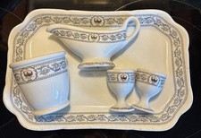 5 Pc Vintage New York Central Railroad China Dewitt Clinton NYC Platter Egg Cup