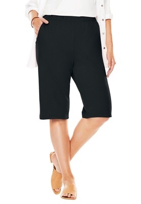 Woman Within Women's Plus Size 7-Day Knit Bermuda Shorts