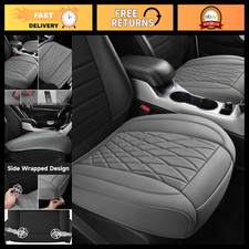 2 Pack Leather Car Seat Covers - Waterproof Anti-slip Full Wrap With Pocket U