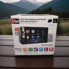 Dual Electronics XDVD269BT 6.2 inch Multimedia Touch Screen Car Stereo Receiver