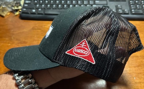 Mondelez Trucking Nabisco Fahrenheit Adjustable Black Trucker Cap Hat #K - Picture 2 of 6