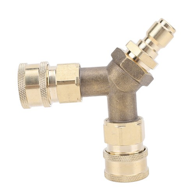 #ad 3 Way Brass Splitter Coupler Quick Connect For High Pressure Washer Tool Popular $25.72