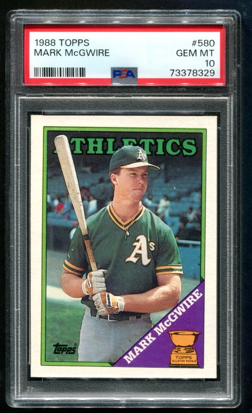 1988 Topps Mark Mcgwire Rookie Cup #580 PSA 10 GEM MINT 💎