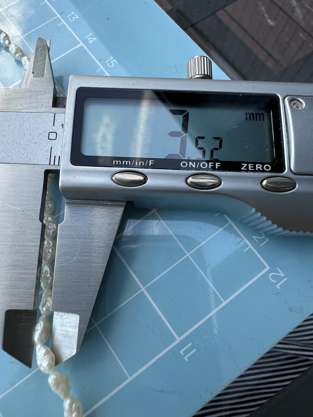 VTG Signed 14K Solid Gold Clasp Multi Strand Genu… - image 4