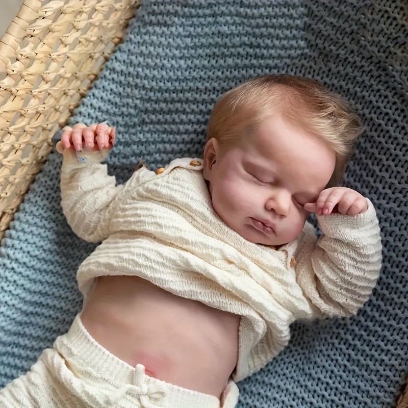 19In Realistic Reborn Baby Dolls Full Body Vinyl Silicone Girl Doll Newborn Doll