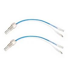 2Pcs Oil Temp Sensor, 1/8 NPT Thread Auto Universal Temperature Silver*2pcs