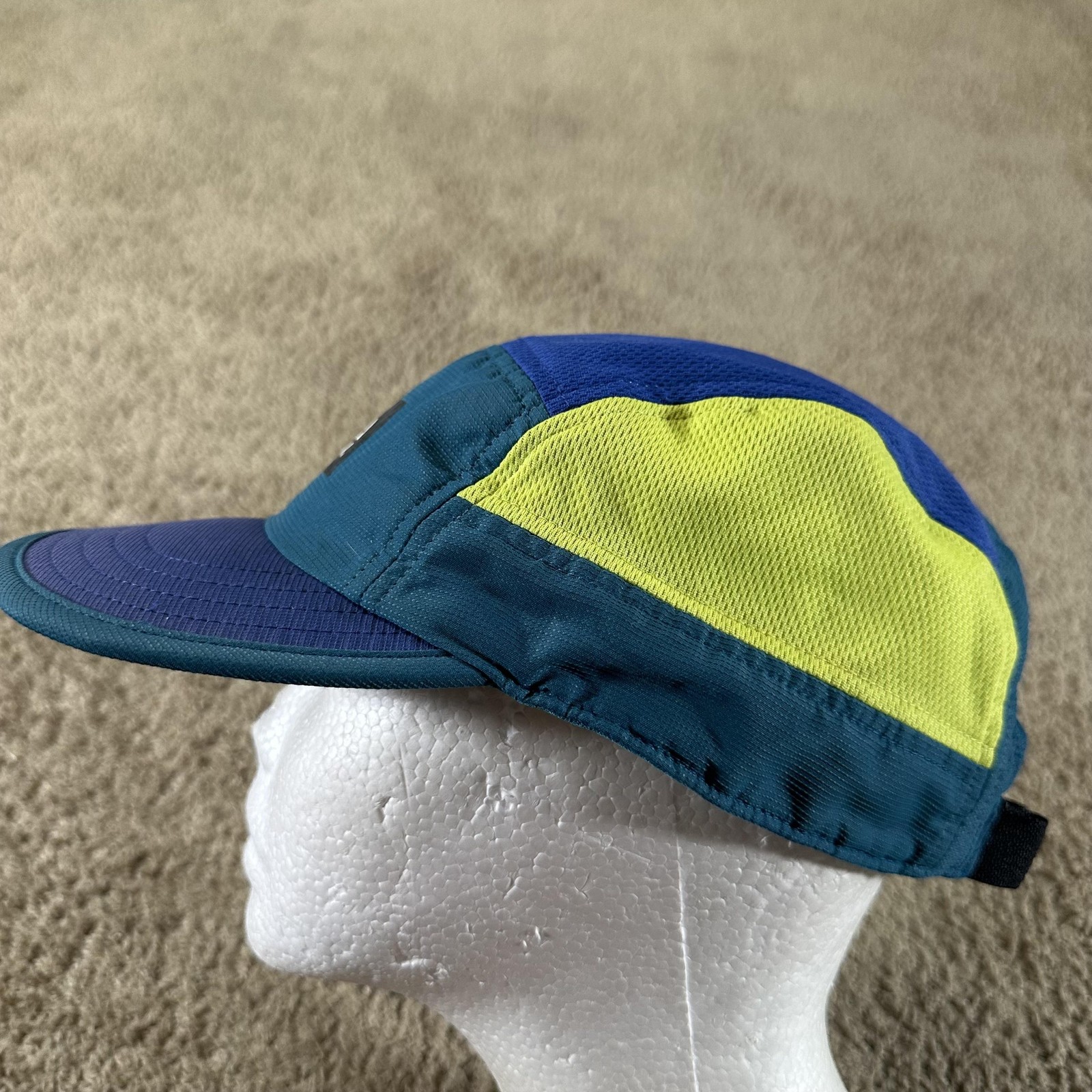 Ciele Athletics Hat Cap Strap Back Men Blue 5 Panel Runninng Coolwick Mesh