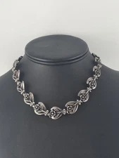 VTG ALICE CAVINESS STERLING SILVER FLOWERS NECKLACE