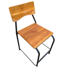 OM SHOWROOM Sedia VINTAGE TEAK Naturale H81 Legno Massello Giardino Interno