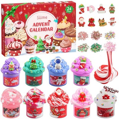 Advent Calendar 2026 Fluffy Butter Slime Kit Countdown to Christmas DIY Cute ...