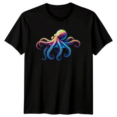 Oktopus Ozeanleben Tiere Kinder T-Shirt Lebendige Meeresbewohner Tee