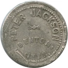 Denton, Nebraska NE Peter Jackson Billiards Rare Town Good For 5¢ Trade Token