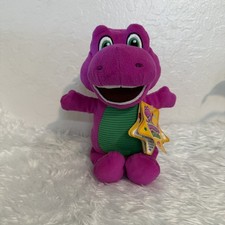 Fisher-Price Barney s World Plush - Barney Purple Dinosaur Stuffed Animal 9 NEW