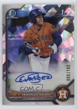 2022 Bowman Chrome Prospect Atomic Refractor 60/100 Enmanuel Valdez Auto 13dg
