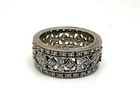 Vintage Beautiful 925 Sterling Silver & Cubic Zirconia Ring. Size 6