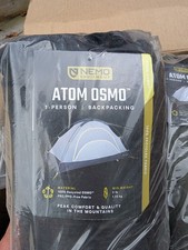 Nemo Atom Osmo Backpacking Tent 1 Person, 3Season BIRCH/BUD Motorcycle Camp