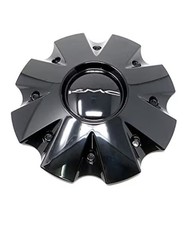 4 Kmc Wheels Set Gloss Black Wheel Center Hub Caps For Km651 Slide 841l210s1