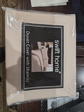 Swift Home Duvet Cover With Shams Cream Color King Size New