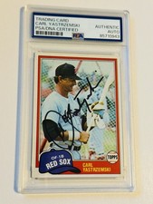 Carl Yastrzemski autograph Baseball Card PSA Certified