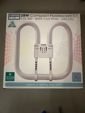 Image of CROMPTON 2D COMPACT FLUORESCENT CC 28W 4000K GR8 2-pin COOL WHITE