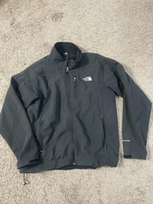 The North Face Apex Softshell Jacket Mens Large Black Windproof Zip Pockets