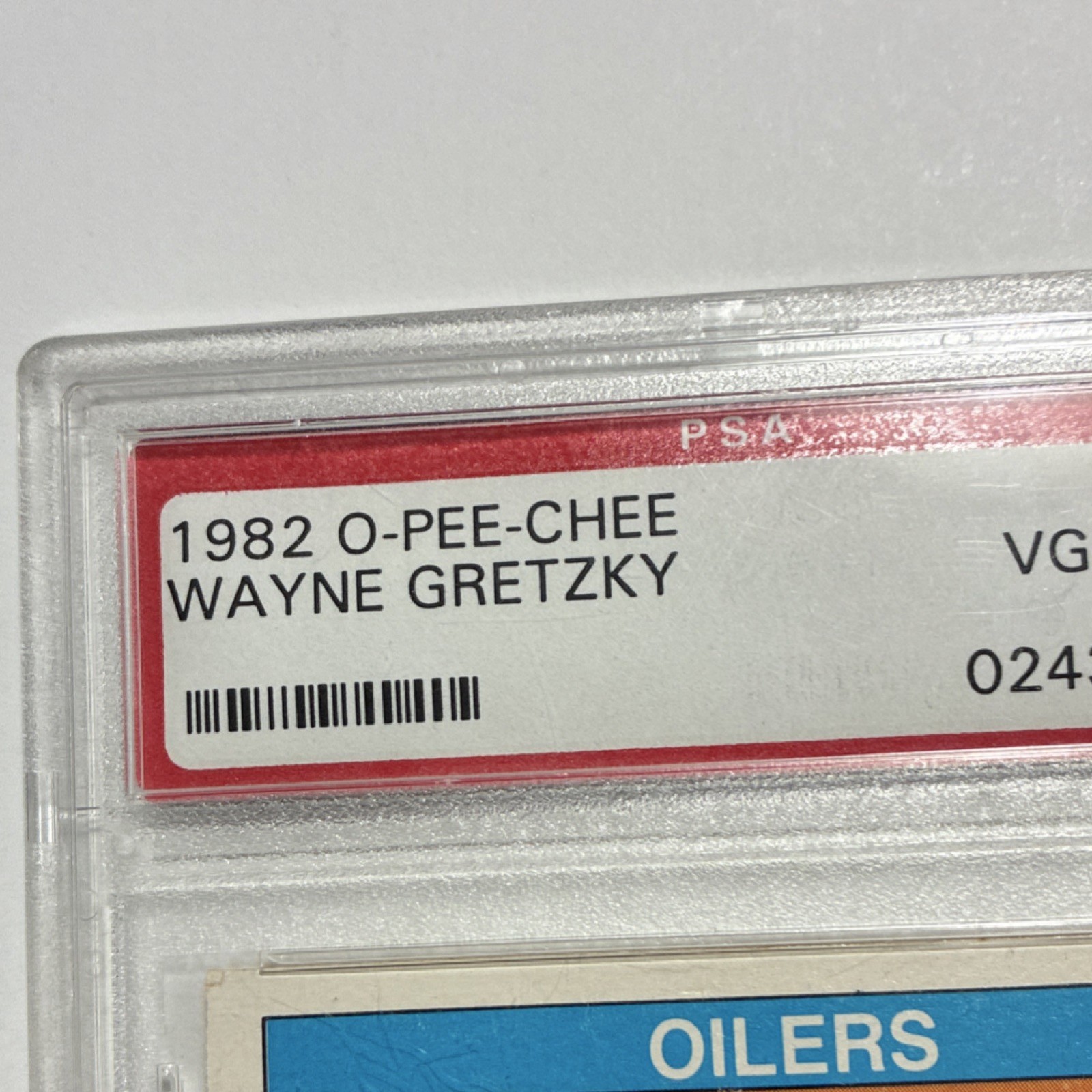O-Pee-Chee 1982-83 Wayne Gretzky #106 PSA 4 Edmonton Oilers Ice Hockey view 6