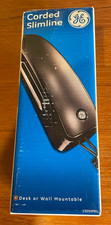 GE Corded Slimline Desk or Wall Mountable Telephone Model 29280FE1-A