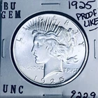1925 P BU GEM PEACE SILVER DOLLAR UNC MS+++ U.S. MINT RARE COIN 9229