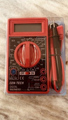 Cen-Tech 7 Function Digital Multi-Tester  AC/DC volt #90899 Multimeter  NEW