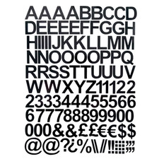 1", 2", 3" SELF ADHESIVE VINYL LETTERS  NUMBERS UPPER STICKERS CAR STICKER