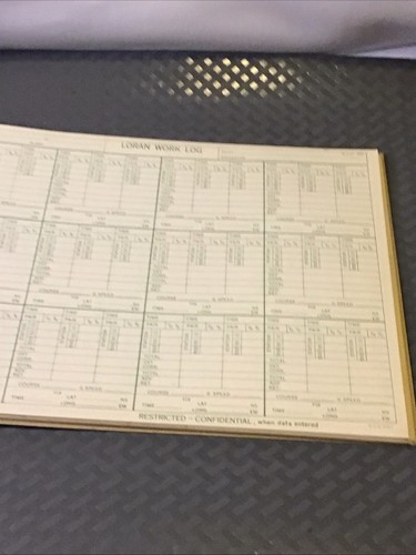 1945 US NAVY DEPT. LOG BOOK N.H.O. 958-LB, UNUSED - Picture 12 of 19