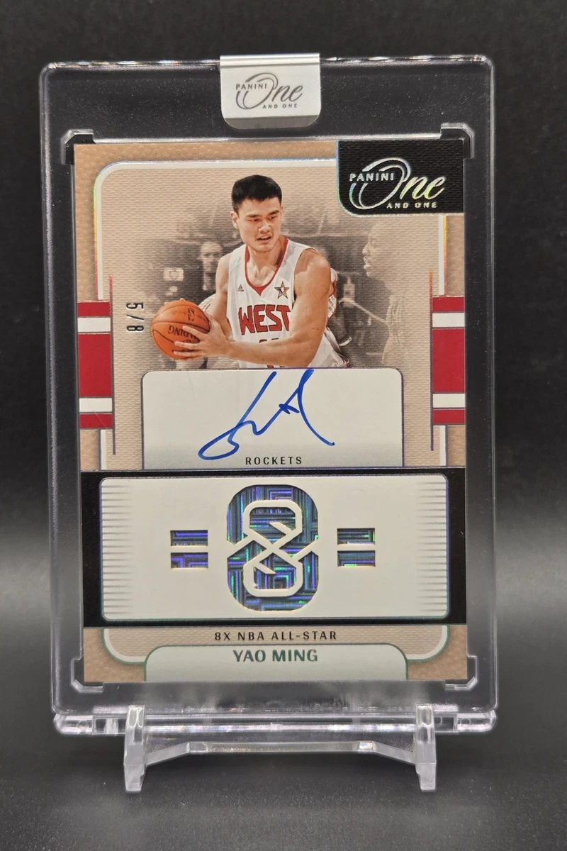 Yao Ming Basketball Autographed Sports Trading Cards & Accessories