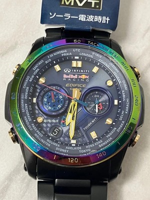 Casio Edifice Eqw-T1010Rb Solar Radio Racing Limited Edition Watch Working