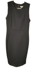 Calvin Klein Women's Sleeveless Knee-Length Size 10 Black Pencil Dress Career