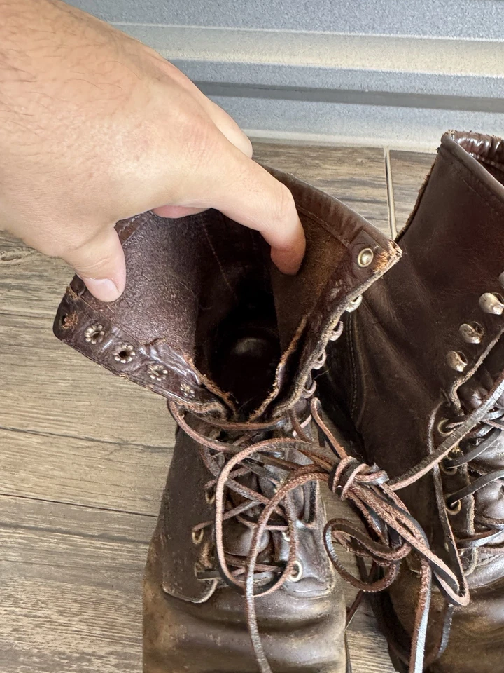 VTG Irish Setter Sport Brown Leather Boots Sz 9 E Approx Made in USA Wide Read - Image 4 of 4