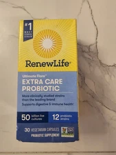 RenewLife Ultimate Flora Extra Care Probiotic 50 Billion 30 Capsules EXP 09/2026
