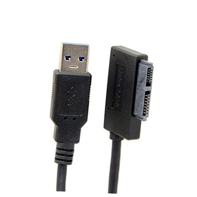 USB 3.0 to 7+6 13pin Slimline Sata Adapter Cable for Laptop Cd DVD Rom