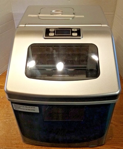 Improvements 40 lb. Square Ice Maker w/Self-Clean Clear Window ...