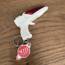 Vintage The Laser Gun Keychain Space 1990 Battery Operated Taiwan