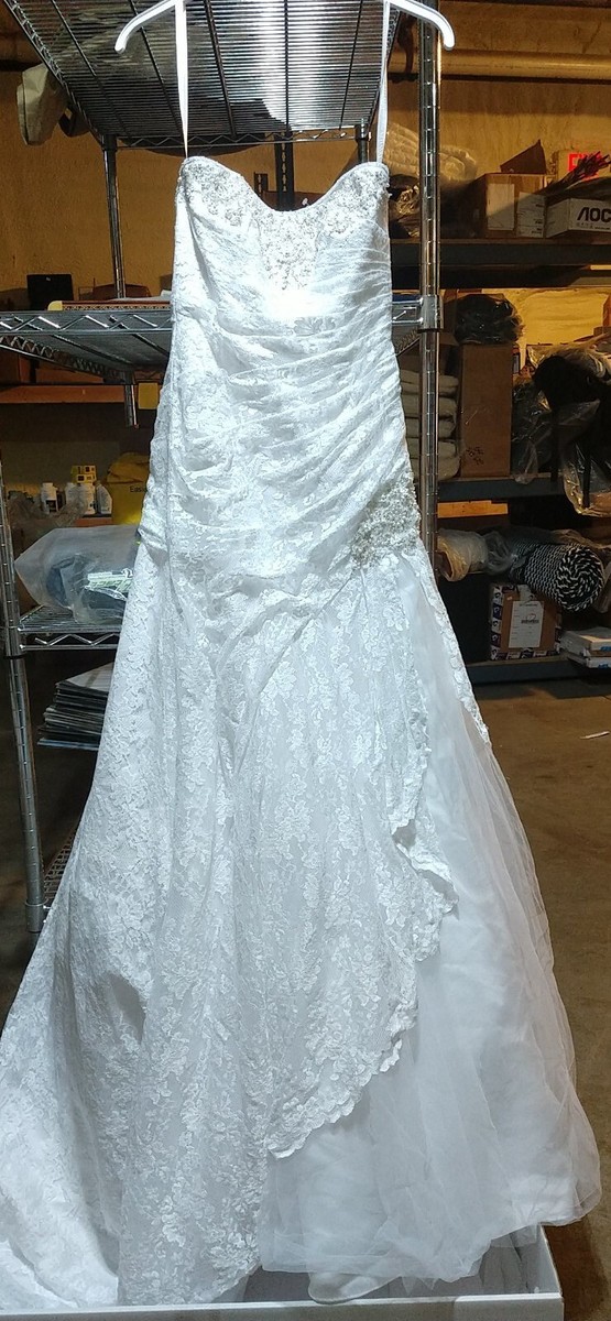 yp3344 davids bridal dress David's Bridal, YP3344 New Wedding Dress Save 25%